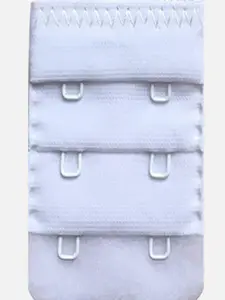 FIMS Women Bra Extenders 2 Hook 3 Eye White Stretchy Bra Extension