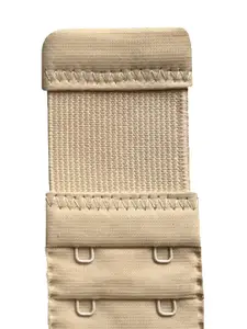 FIMS Women White & Beige Pack of 12 2 Hook & 3 Eye Stretchy Bra Extenders