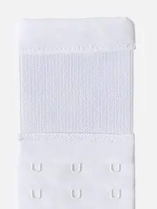 FIMS Women Set Of 3 Solid 3 Hook & 3 Eye Stretchable Bra Extenders