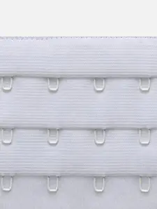 FIMS Women Pack of 3 Black 4 Hook 4 Eye Stretchy Bra Extension