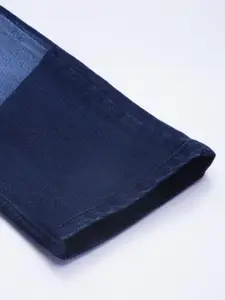 The Indian Garage Co Men Slim Fit Light Fade Stretchable Jeans