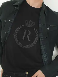 RARE RABBIT Men Vintage Slim Fit Washed Crop Denim Jacket