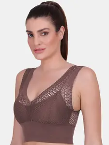 Amour Secret Brown Bralette Bra Lightly Padded