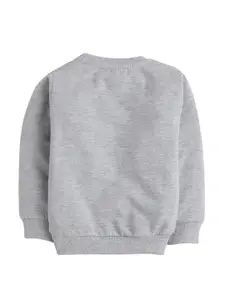 BUMZEE Boys Grey Printed Sweatshirt