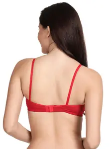 shyaway Women Red Solid Non Padded Non Wired Bra