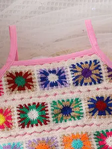 INCLUD Girls Crochet Top with Shorts