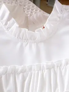 INCLUD Girls Round Neck Flared Sleeve Top with Shorts