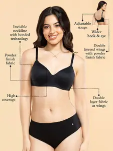 Enamor Air-Brush Soft Perfect Lift Bra With Versatile U-Shape Back F123