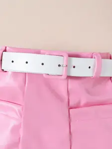 INCLUD Girls High Neck Top with Skirt