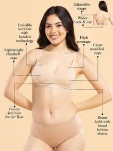 Enamor Cloud Soft Vanish-Edge Lift Bra With Cotton Bonding Technology A132