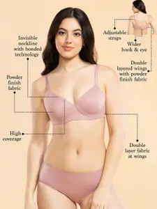 Enamor Air-Brush Soft Perfect Lift Bra With Versatile U-Shape Back F123