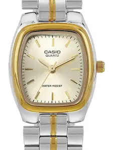 CASIO Women Dial & Stainless Steel Cuff Straps Analogue Watch A2272