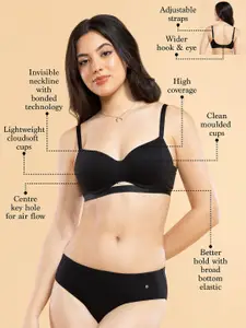 Enamor Cloud Soft Vanish-Edge Lift Bra With Cotton Bonding Technology A132