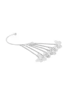 Priyaasi Silver-Plated Contemporary Jacket Ear Cuff Earring