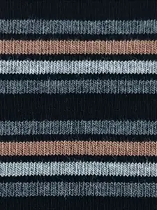 Peter England Men Pack Of 3 Striped Cotton Quarter Length  Socks