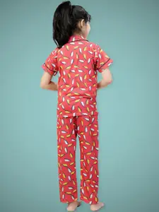 BAESD Girls Printed Night suit