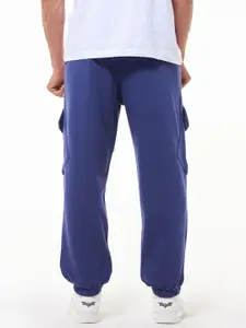 Bewakoof Heavy Duty 1.0 Men Skipper Blue Super Loose Fit Cargo Joggers