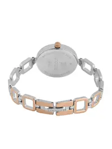 L LOGUES Women Brass Dial & Bracelet Style Straps Analogue Watch L E-707 BWM-04