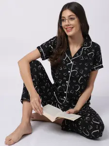 Boston Club Women Printed Night suit