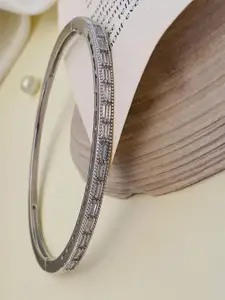 ABDESIGNS Silver-Plated Brass Cuff Bracelet