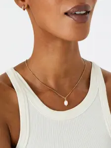 Accessorize Gold-Plated Stainless Steel Beaded Necklace