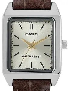 CASIO Women Dial & Leather Cuff Straps Analogue Watch A2292