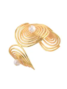 Silvermerc Designs Gold-Plated Brass Cuff Bracelet