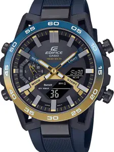 CASIO Men Dial & Cuff Straps Analogue and Digital Chronograph Solar Powered Watch ED610