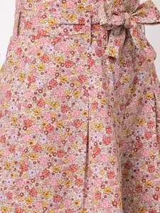 VASTRADO Women Floral Printed Pleated Shorts