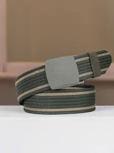 WINSOME DEAL Men Interlock Closure Textured Casual Belt