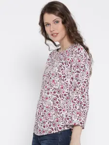 Sera Women Floral Printed Round Neck Top