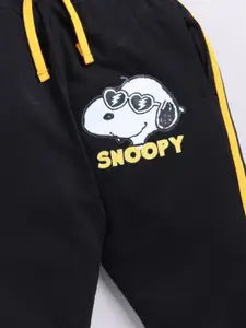 YK X Minute Mirth Boys Graphic Printed Pure Cotton Joggers