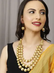 VIVAZS Gold-Plated Layered  Necklace