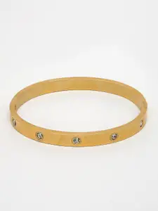 NVR Gold Plated American Diamond Kada Bracelet