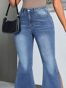 StyleCast x Revolte Women Heavy Fade Bootcut Jeans