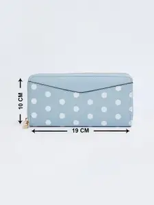 max Women Geometric Printed PU Zip Around Wallet