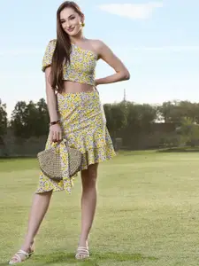 Sera Printed Top & Skirt Co-Ord Set