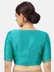 Studio Shringaar Embroidered Short Sleeve Saree Blouse