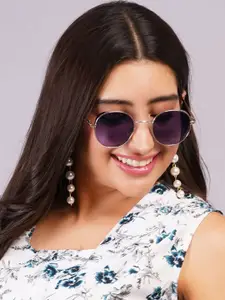 DressBerry Women Round Sunglasses with UV Protected Lens DBSG-3447-BK1