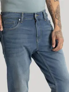 Snitch Men Narrow Skinny Fit Light Fade Stretchable Jeans