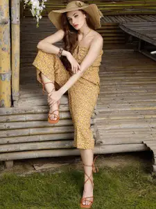 Sera Printed Crop Top & Palazzos Co-Ord Set