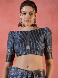 Saree mall Bagh Zari Silk Blend Sungudi Sarees