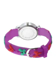 Stoln Girls Purple Round Dial Analog Watch