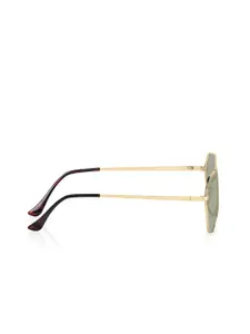 Fastrack Men Polarised and UV Protected Lens Aviator Sunglasses - M186GR2PV