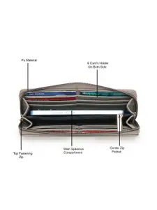 Kenneth Cole Women PU Zip Around Wallet