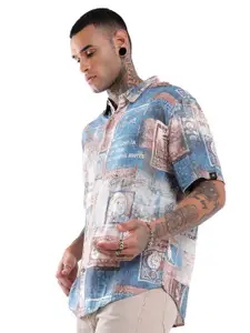 WROGN Men Custom Opaque Printed Casual Shirt