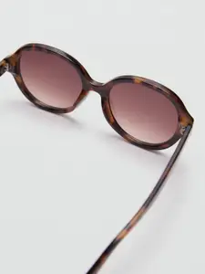 MANGO Women Round Sunglasses with UV Protected Lens 77992538