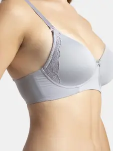 Jockey Wirefree Padded Soft Touch Microfiber Full Coverage Tshirt Bra-1816