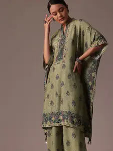 KALKI Fashion Embellished Top With Palazzo Co-Ords