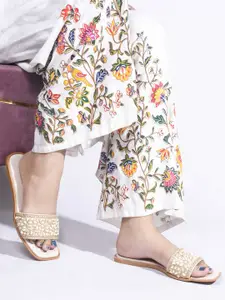 Anouk Women Embellished Open Toe Flats